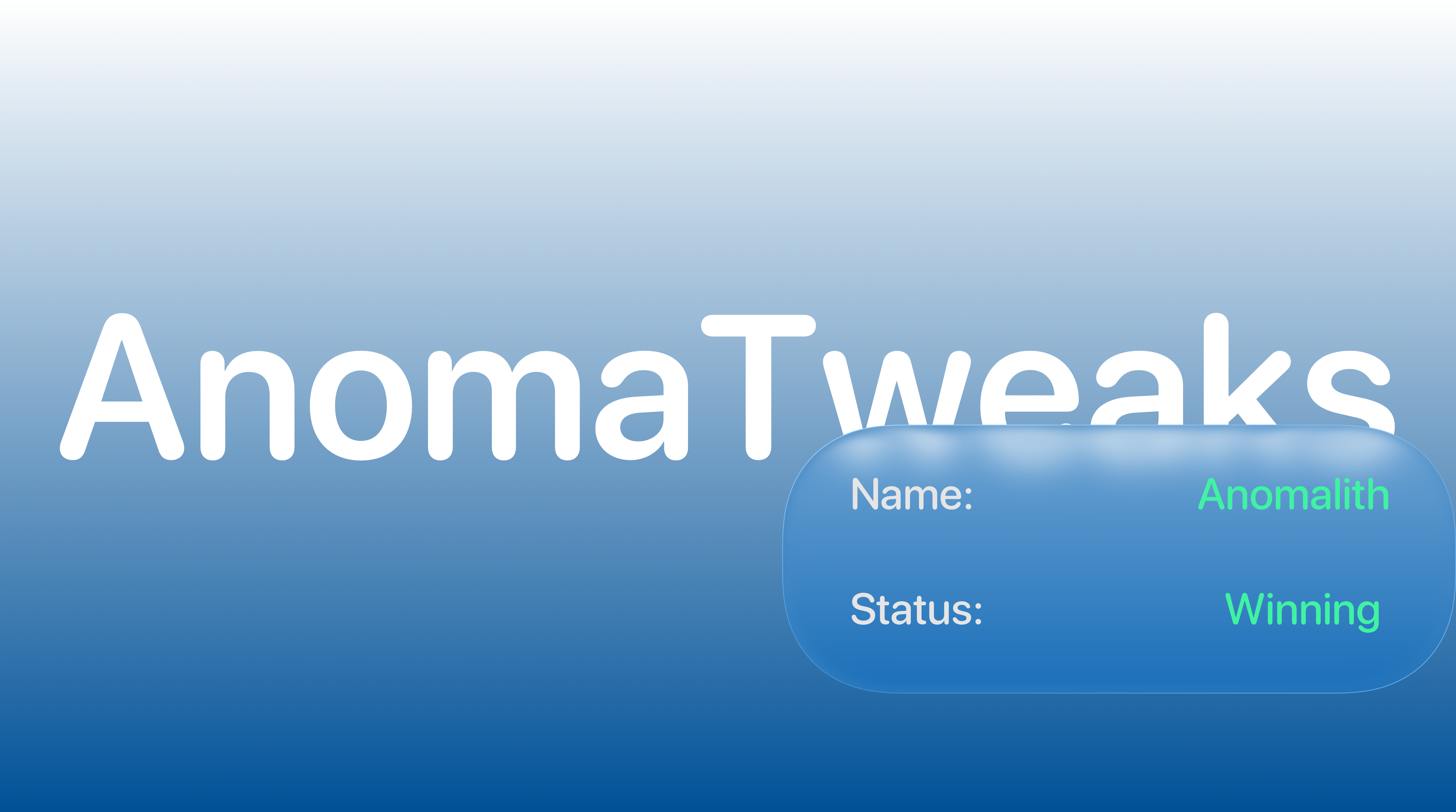 Скриншот интерфейса AnomaTweaks